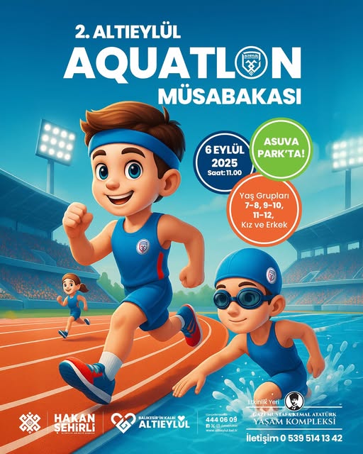 Altıeylül'de Minikler Aquatlon Coşkusuna Hazırlanıyor