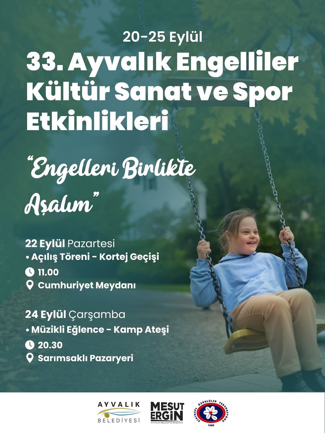 Ayvalık'ta Engelliler Kültür Sanat ve Spor Etkinlikleri Başlıyor