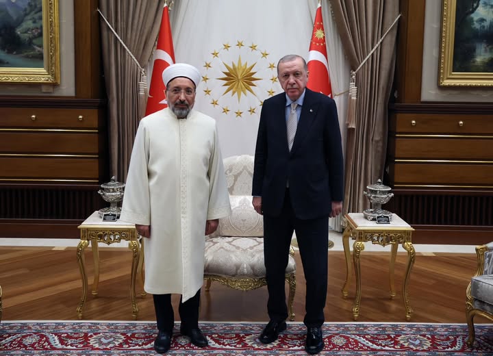 Diyanet İşleri Başkanı Arpaguş, Cumhurbaşkanı Erdoğan Tarafından Kabul Edildi