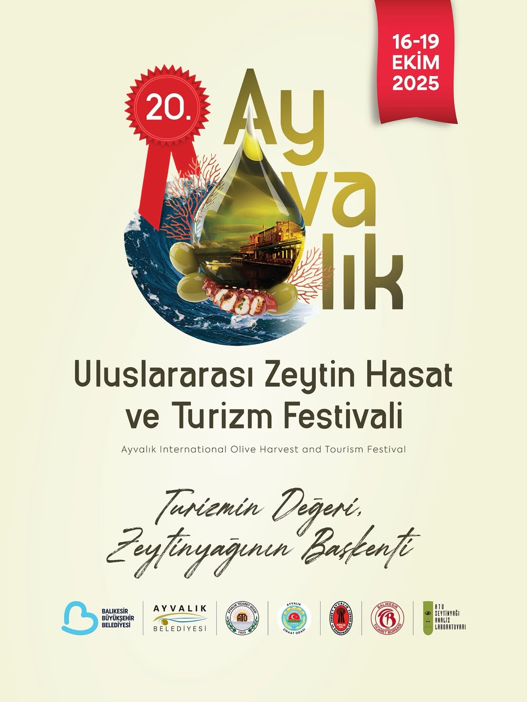 Uluslararası Ayvalık Zeytin Hasat ve Turizm Festivali 16 Ekim'de Başlıyor