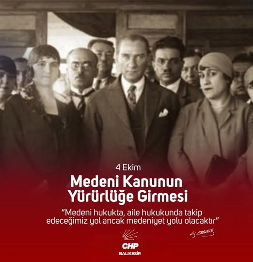 Türk Medeni Kanunu'nun 99. Yılı Kutlanıyor
