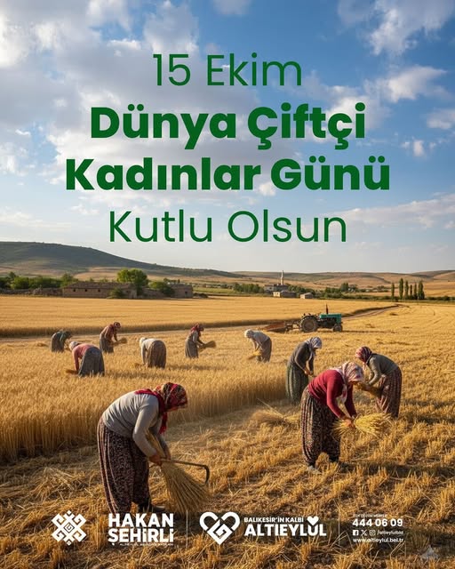 Altıeylül Belediyesi'nden Çiftçi Kadınlara Dünya Çiftçi Kadınlar Günü Mesajı