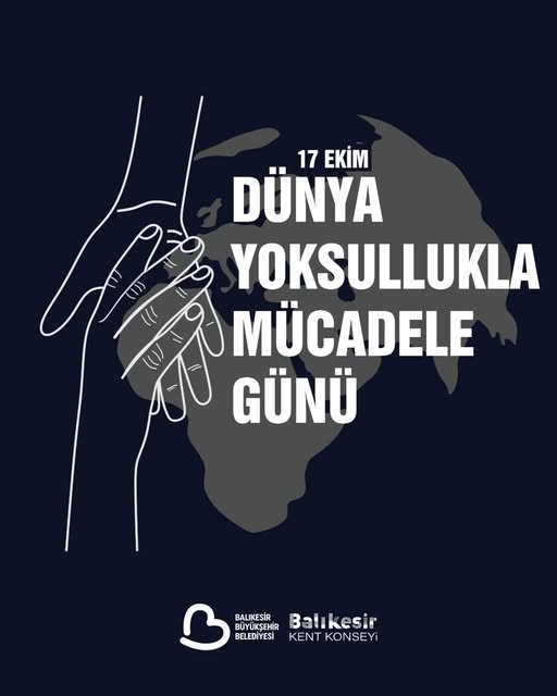 Balıkesir'de 17 Ekim Dünya Yoksullukla Mücadele Günü Mesajı: