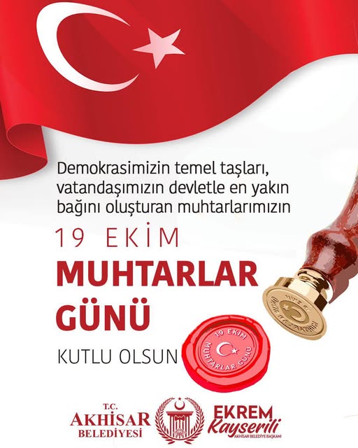 Akhisar Belediyesi'nden Muhtarlar Günü Mesajı