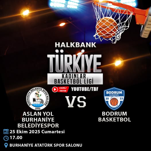 Burhaniye Belediyespor, Halkbank TKBL'de Bodrum Basketbol'u Ağırlayacak