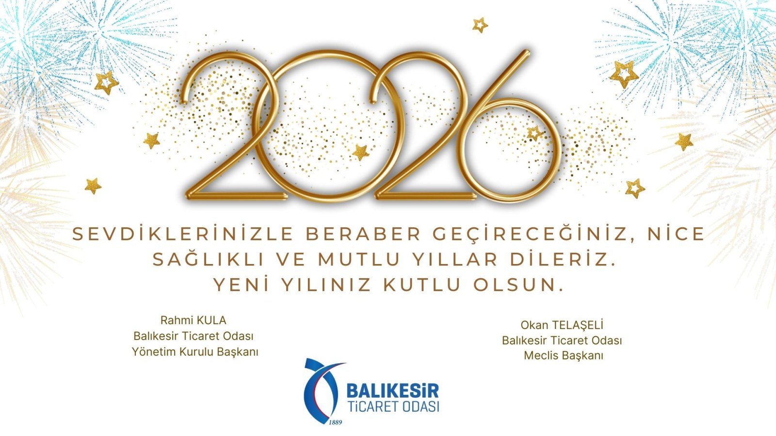 Balıkesir Ticaret Odası Yeni Yıl Kutlama Mesajı