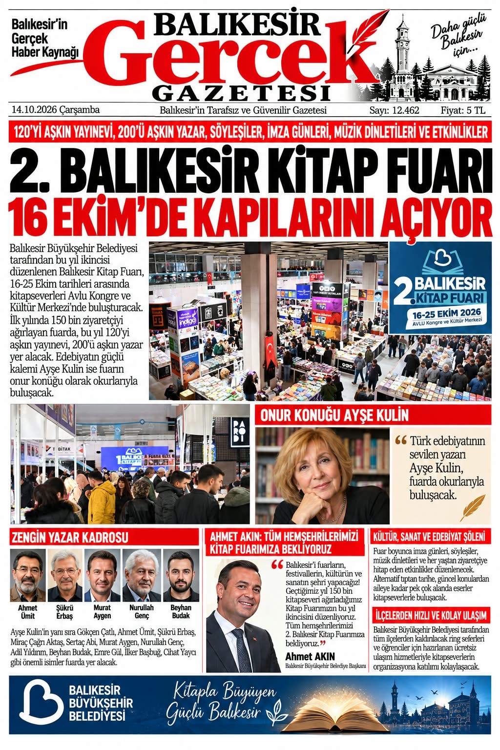 2. Balıkesir Kitap Fuarı 16 Ekim’de Kapılarını Açıyor