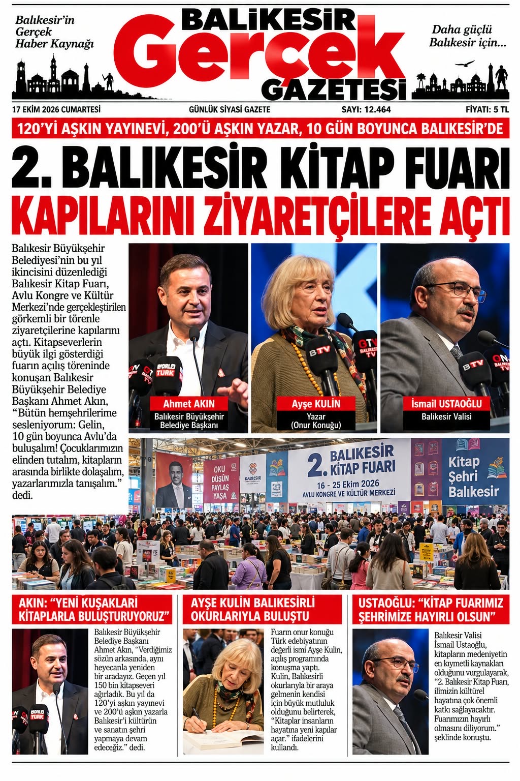 2.Balıkesir Kitap Fuarı kapılarını ziyaretçilere açtı